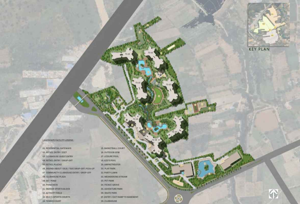 Kohinoor Kaleido Phase 2 master plan showing residential layout in Kharadi, Pune