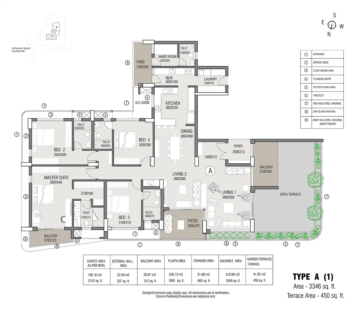 3 BHK duplex layout at Kohinoor Punawale